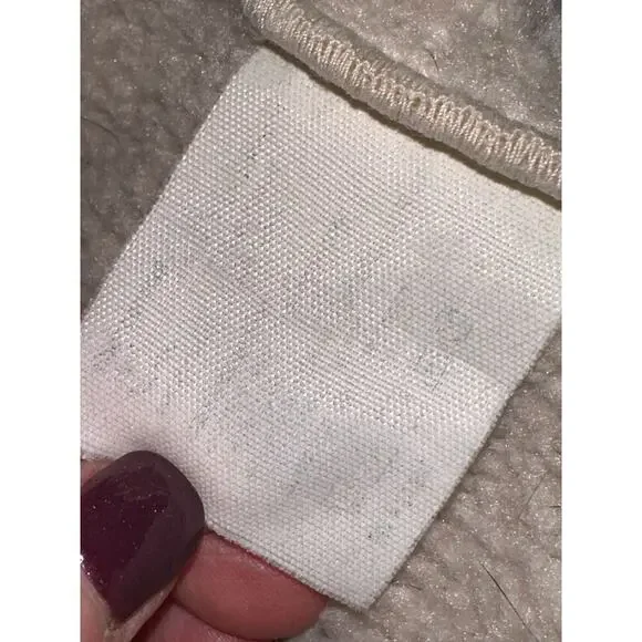 ESPRIT Women’s Sherpa Lined jacket full zip pockets Beige Ivory XL Warm Cozy - Picture 5 of 9